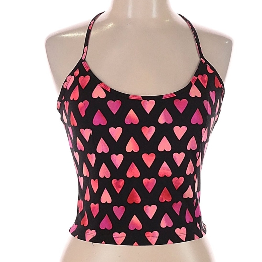 NWT Victorias Secret Heart Patterned Tank Top Sz L